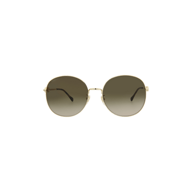 Gucci Round Frame Sunglasses — Brown