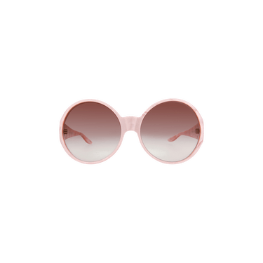Gucci Round Frame Sunglasses — Red