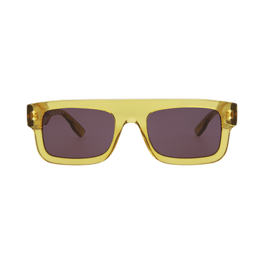 Gucci Square Frame Sunglasses — Yellow