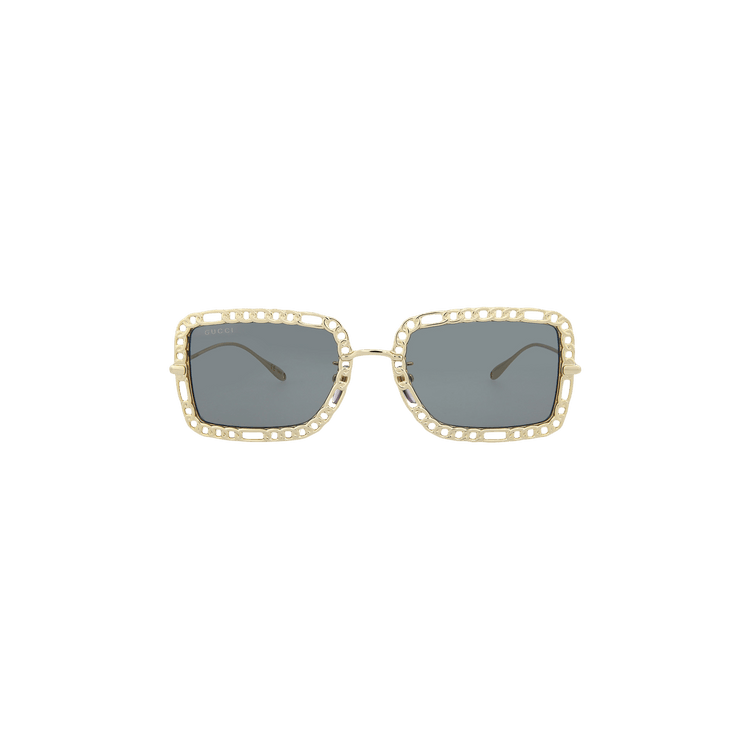 Gucci Square Frame Sunglasses — Grey