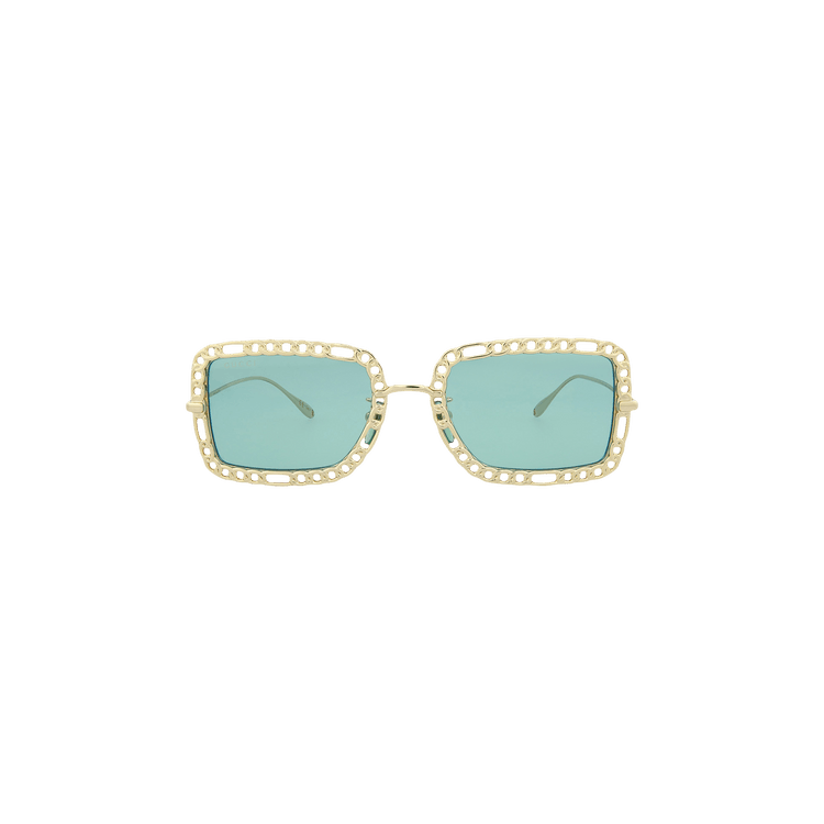Gucci Square Frame Sunglasses — Green