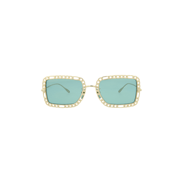 Gucci Square Frame Sunglasses — Green