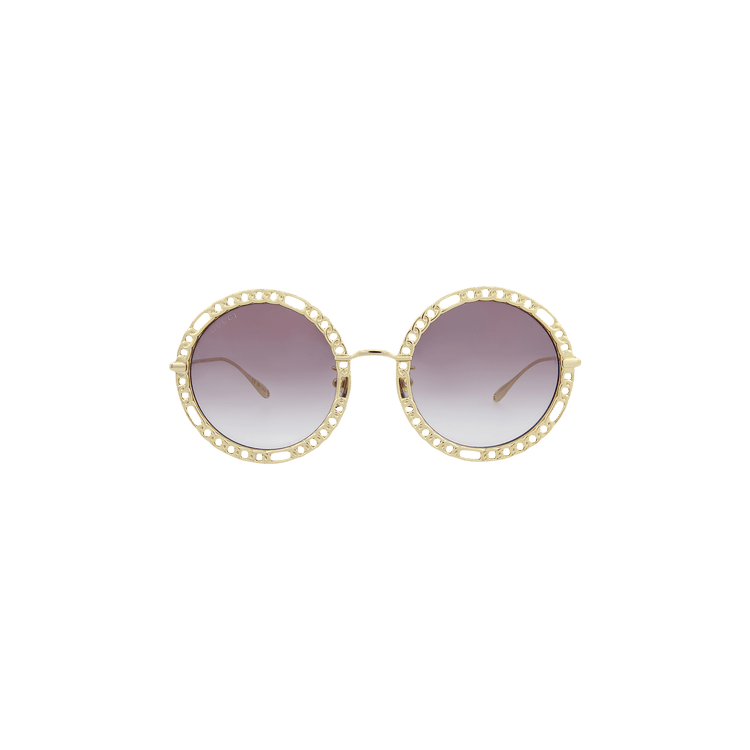 Gucci Round Frame Sunglasses — Purple