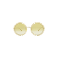 Gucci Round Frame Sunglasses — Yellow