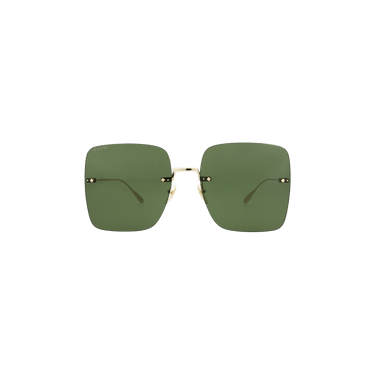 Gucci Square Frame Sunglasses — Green