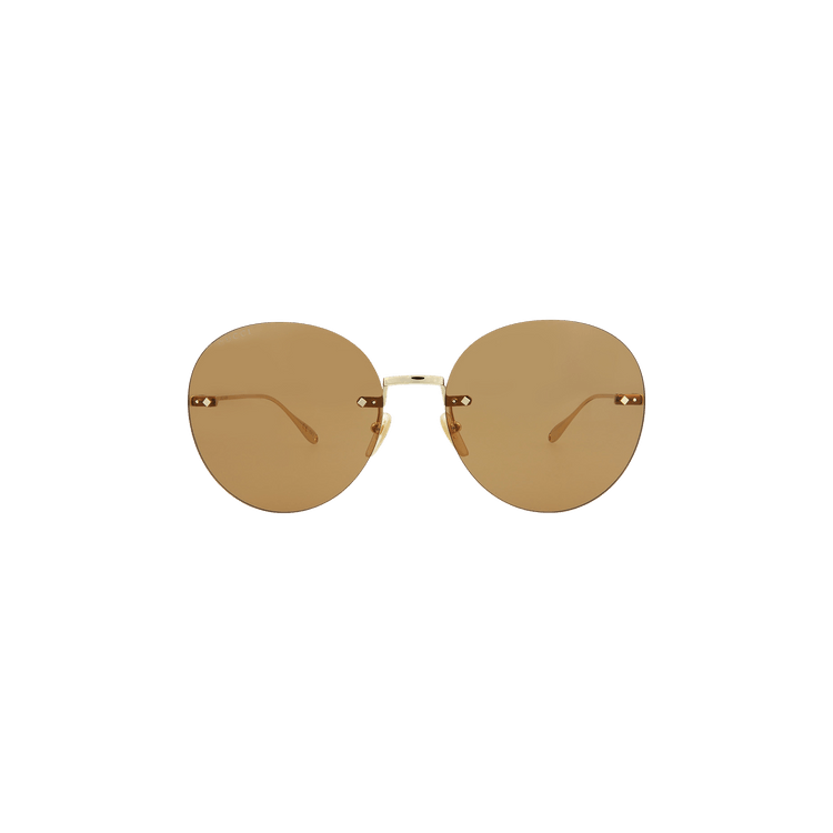 Gucci Round Sunglasses — Brown