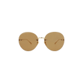 Gucci Round Sunglasses — Brown