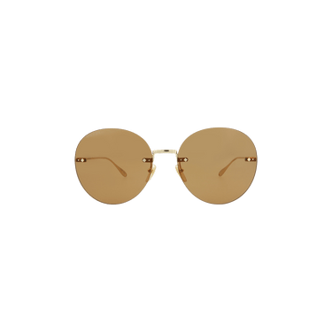 Gucci Round Sunglasses — Brown