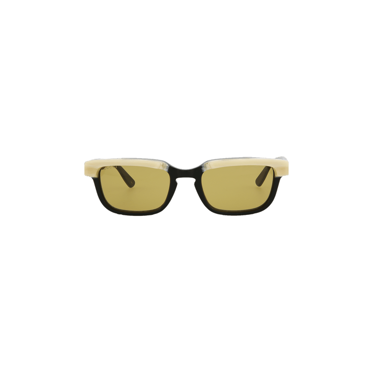 Gucci Square Frame Sunglasses — Yellow
