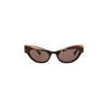 Gucci Cat Eye Frame Sunglasses — Brown