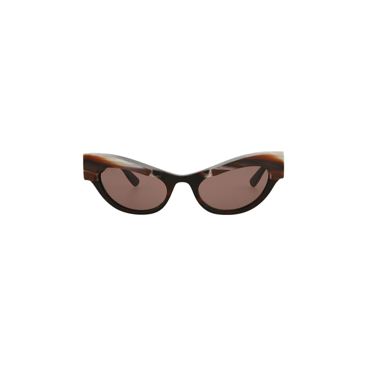 Gucci Cat Eye Frame Sunglasses — Brown