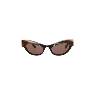 Gucci Cat Eye Frame Sunglasses — Brown