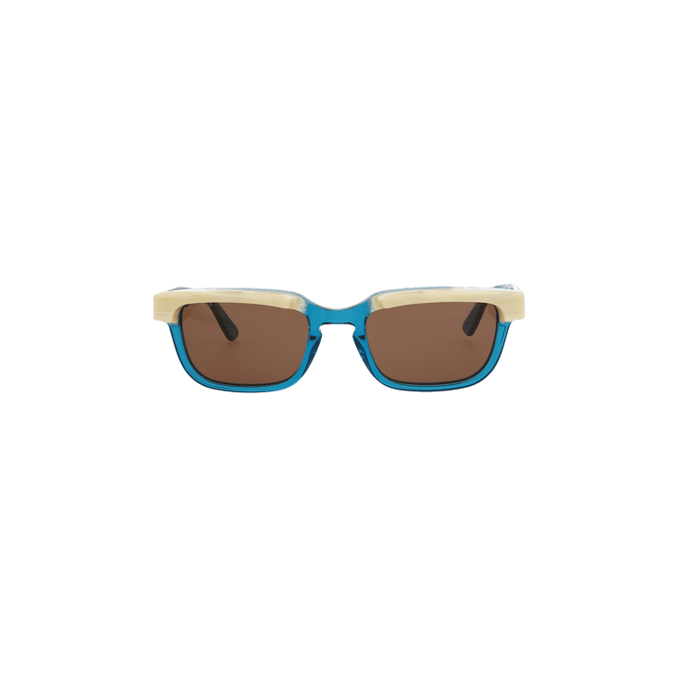 Gucci Square Frame Sunglasses — Brown