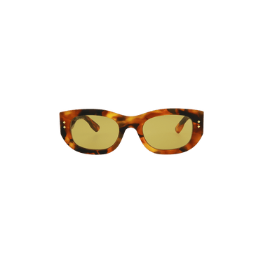 Gucci Square Frame Sunglasses — Brown