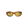 Gucci Square Frame Sunglasses — Brown