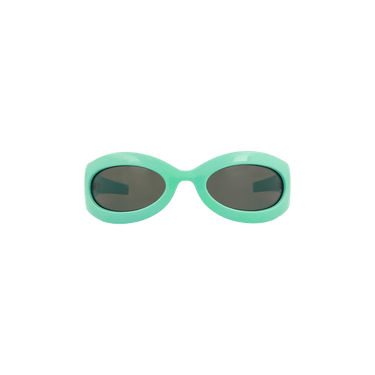 Gucci Oval Frame Sunglasses — Blue
