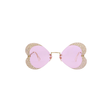 Gucci Cat Eye Sunglasses — Pink