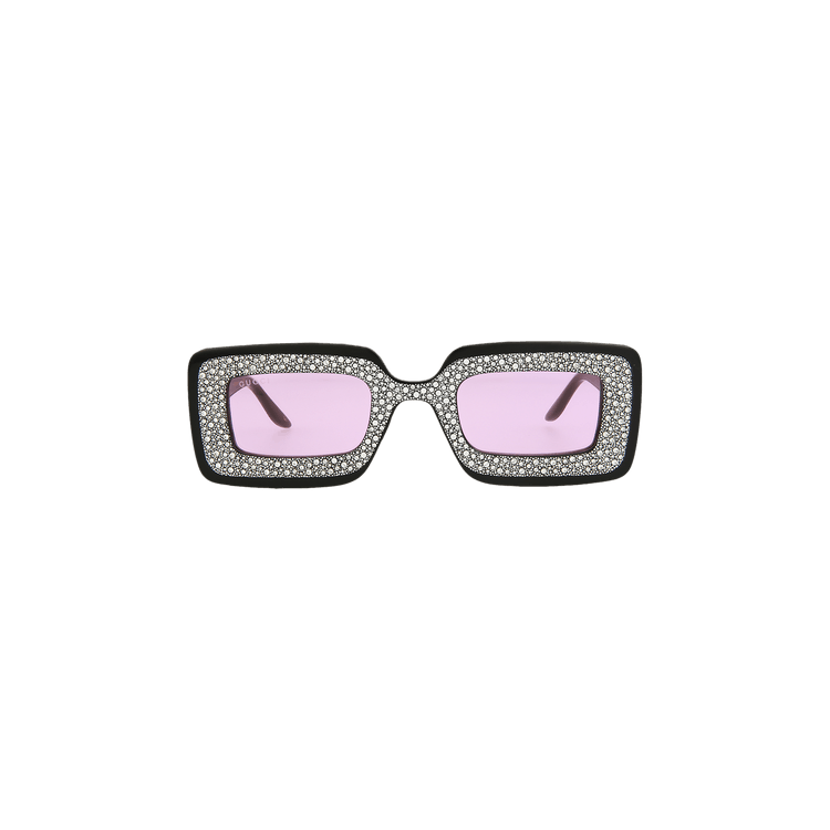 Gucci Rectangular Frame Sunglasses — Black