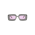Gucci Rectangular Frame Sunglasses — Black