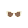 Gucci Cat Eye Sunglasses — Cream