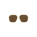 Bottega Veneta Geometric Frame Sunglasses — Brown