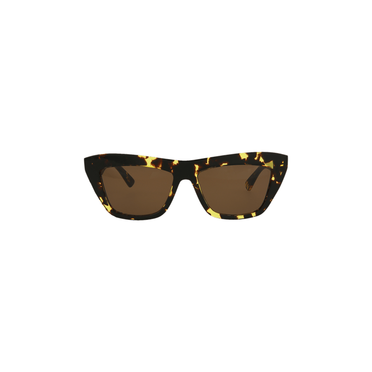 Bottega Veneta Cat Eye Sunglasses — Brown