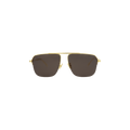 Bottega Veneta Half Rim Square Sunglasses — Grey
