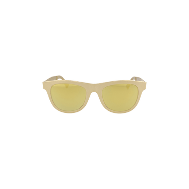 Bottega Veneta Round Frame Sunglasses — Gold