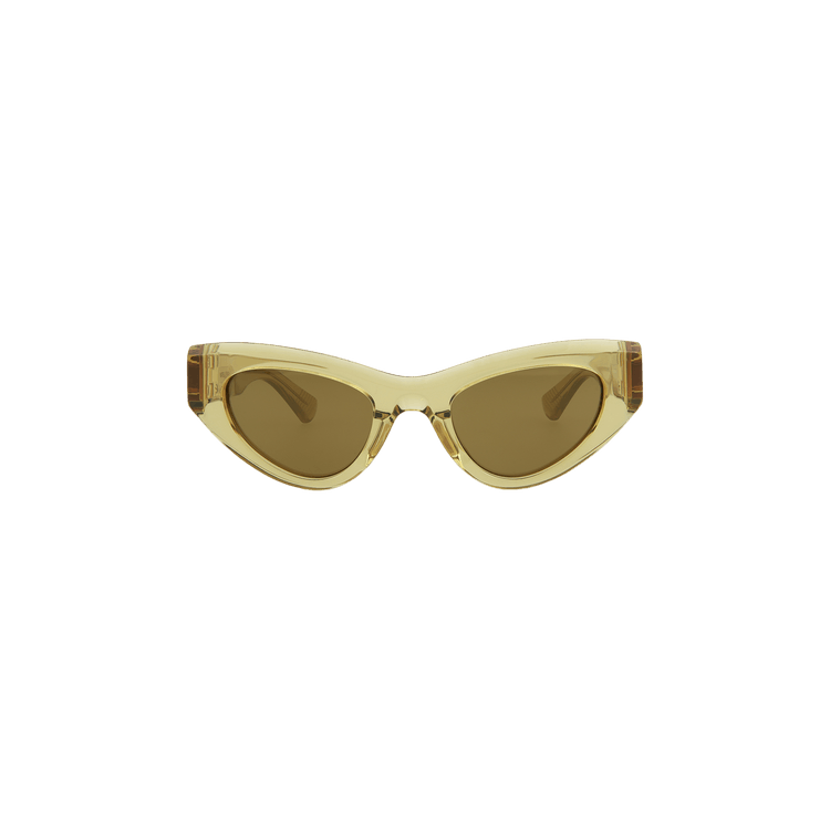 Bottega Veneta Cat Eye Sunglasses — Brown