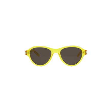 Saint Laurent Round Frame Sunglasses — Yellow