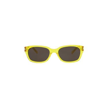 Saint Laurent Oval Frame Sunglasses — Yellow