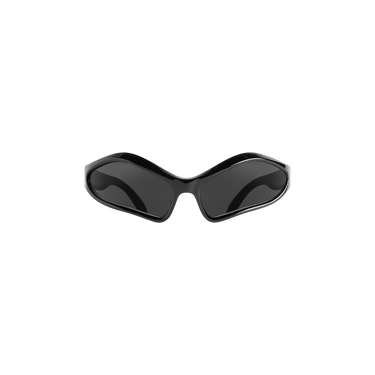 Balenciaga Fennec Oval Sunglasses — Black