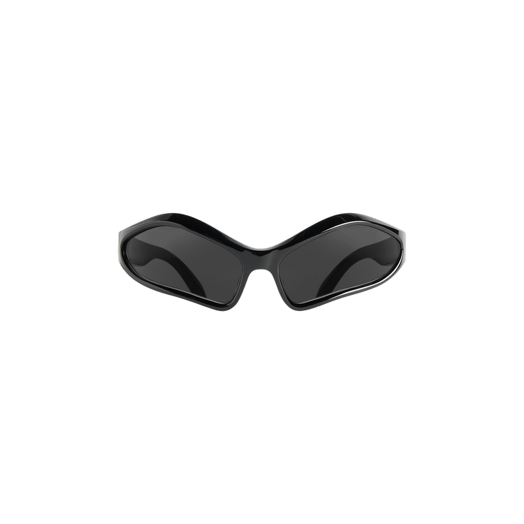 Balenciaga Fennec Oval Sunglasses — Black
