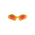 Balenciaga Fennec Oval Sunglasses — Yellow