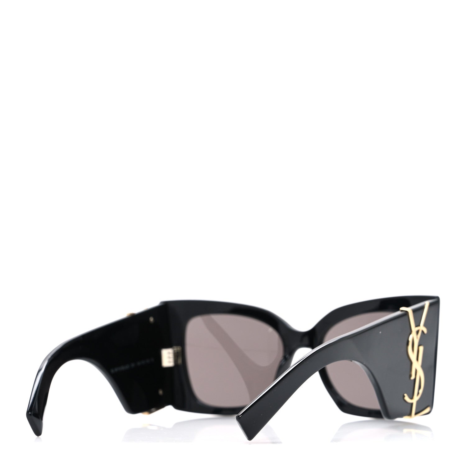 Saint Laurent Square Sunglasses — Black