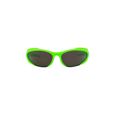 Balenciaga Reverse Xpander Rectangle Sunglasses — Green