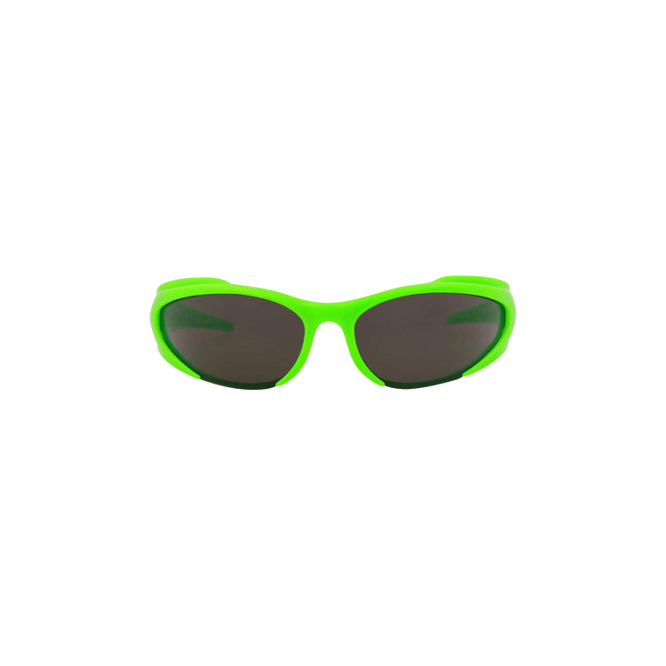 Balenciaga Reverse Xpander Rectangle Sunglasses — Green