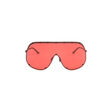 Rick Owens Shield Sunglasses — Red