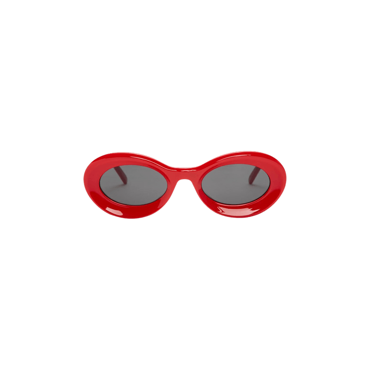 Loewe Paula's Ibiza Oval Sunglasses — Red