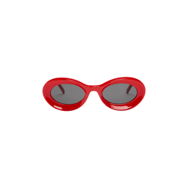 Loewe Paula's Ibiza Oval Sunglasses — Red