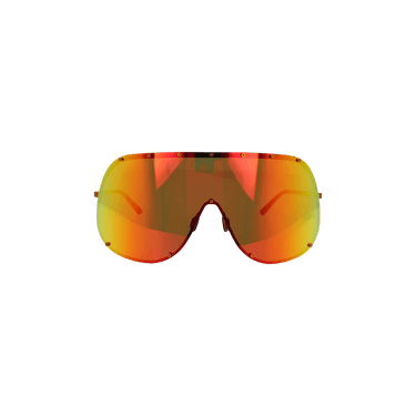 Rick Owens DRKSHDW Shield Sunglasses — Orange