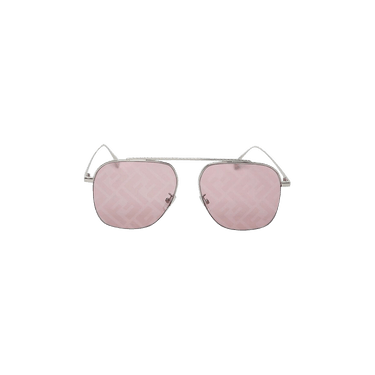 Fendi Mirror Logo Sunglasses — Pink