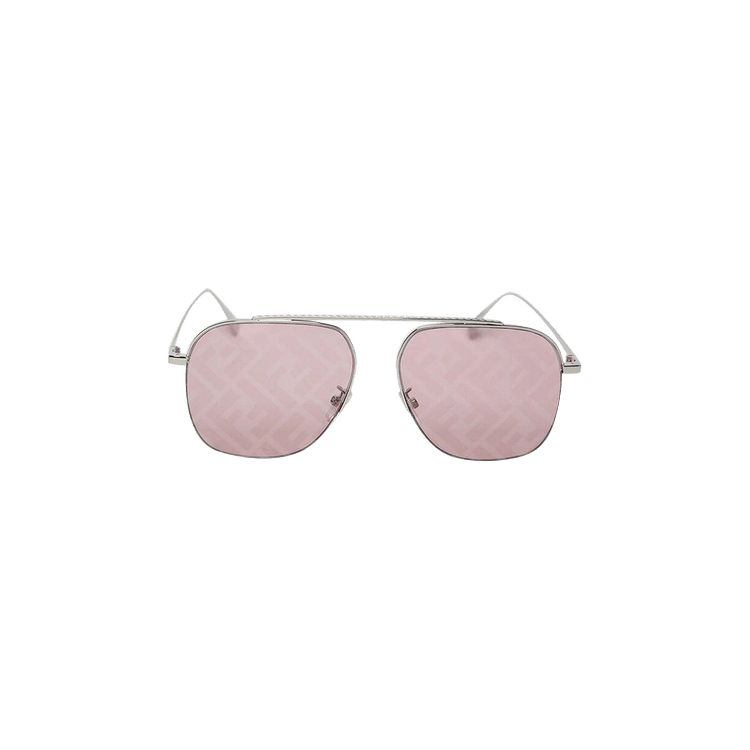Fendi Mirror Logo Sunglasses — Pink