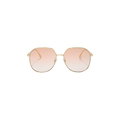 Fendi Oversized Round Metal Sunglasses — Gold