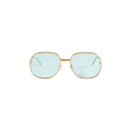 Casablanca Square Metal Sunglasses With Solid Lens — Yellow
