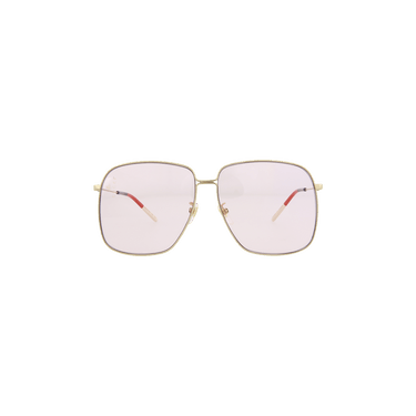 Gucci Gradient Oversized Sunglasses — Gold