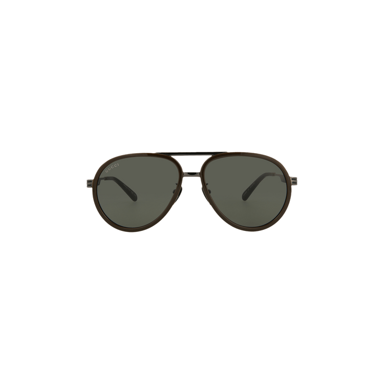 Gucci Aviator Sunglasses — Brown