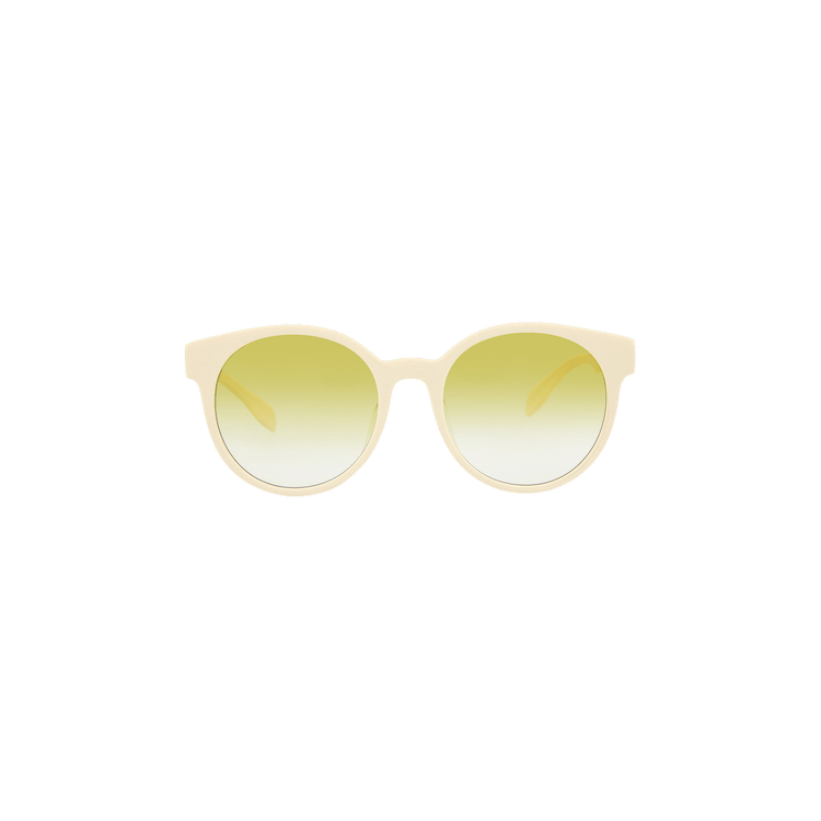 Alexander McQueen Round Sunglasses — White