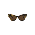 Bottega Veneta Cat Eye Sunglasses — Brown
