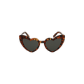 Saint Laurent Heart Sunglasses — Brown